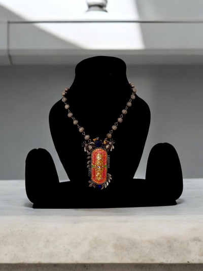 Triple Layers Lotus Design Beads Earrings