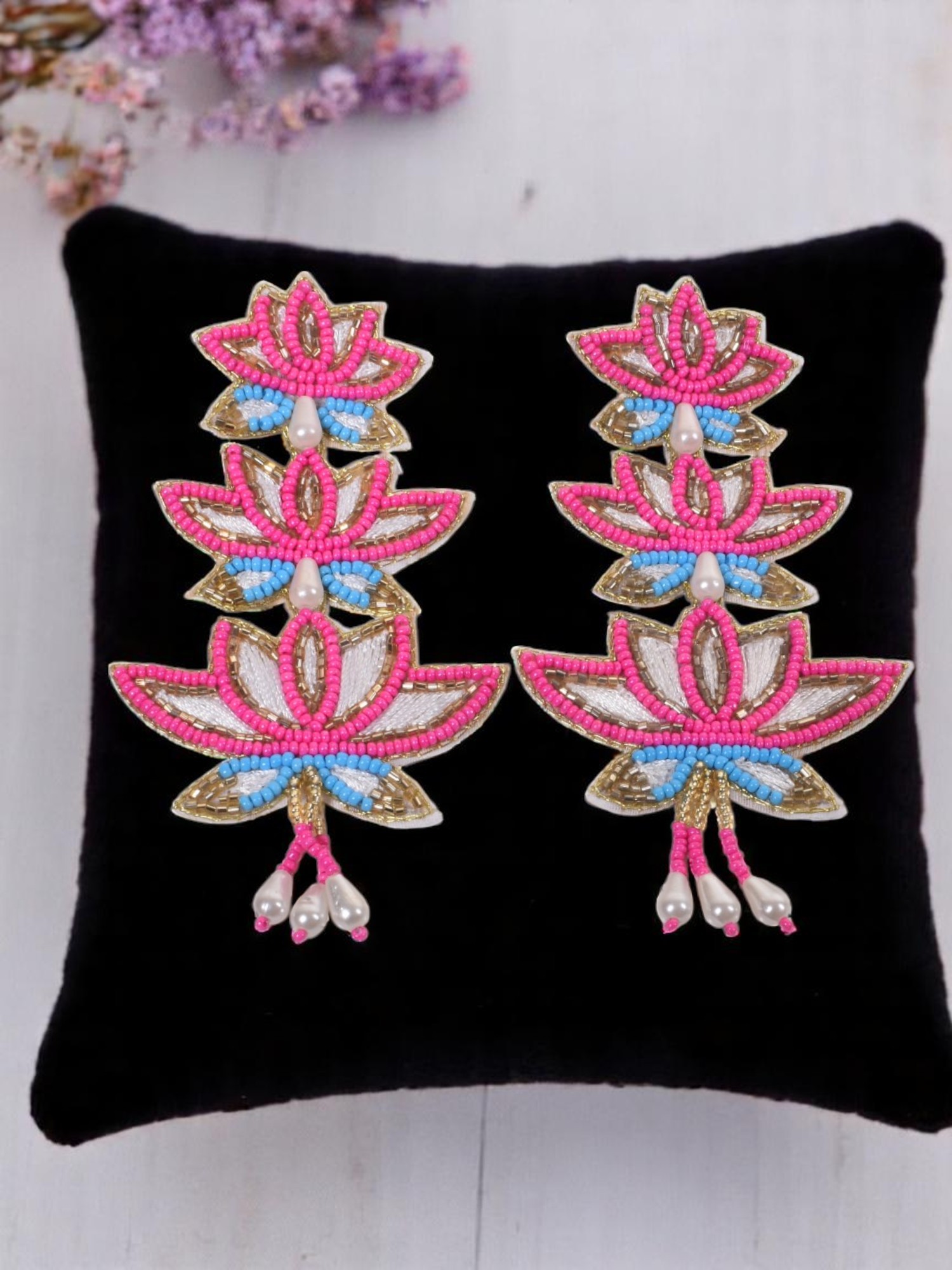 Lotus Radiant Harmony Layered Earrings