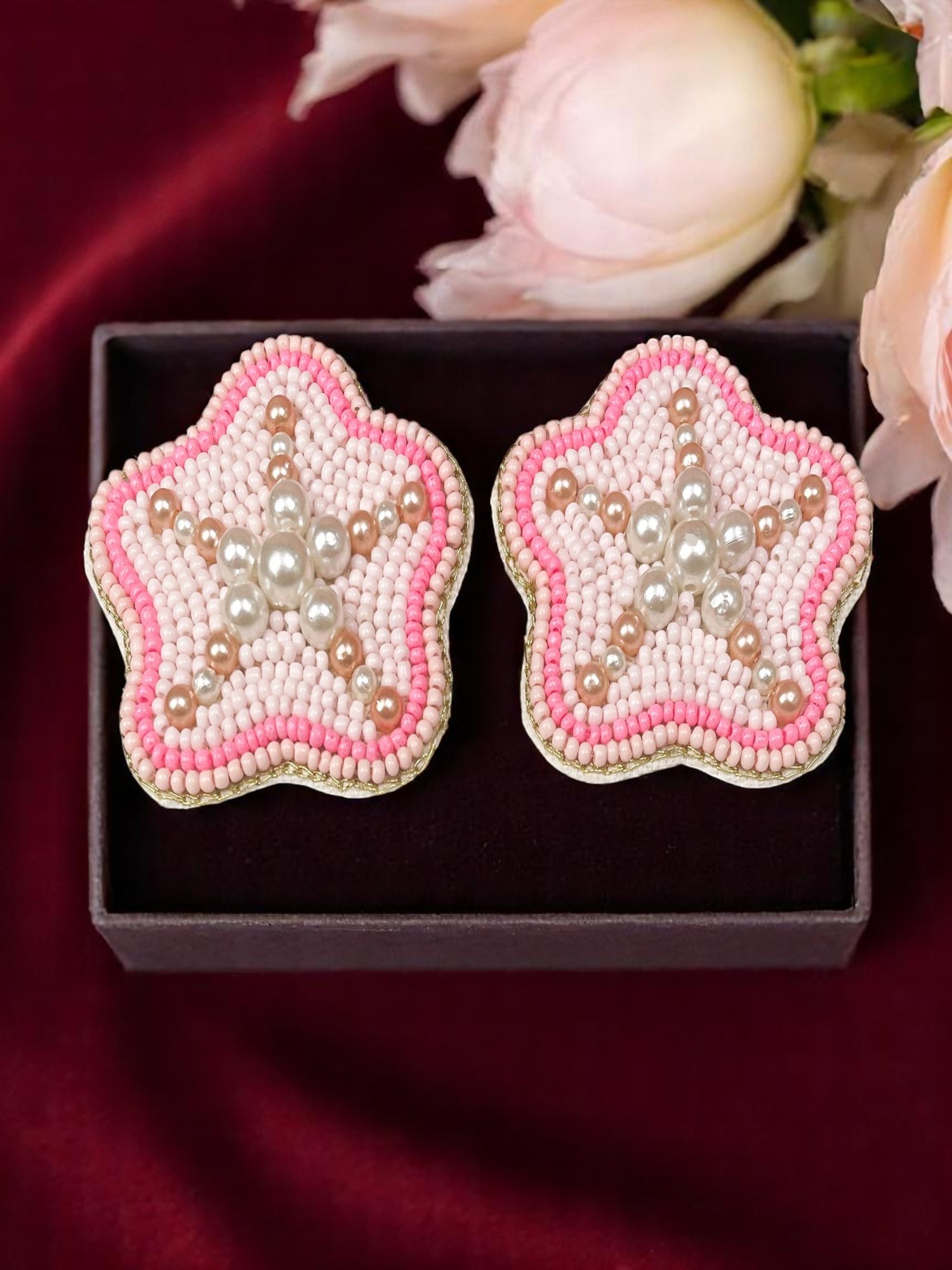 Handcrafted Beaded Starfish Earrings
