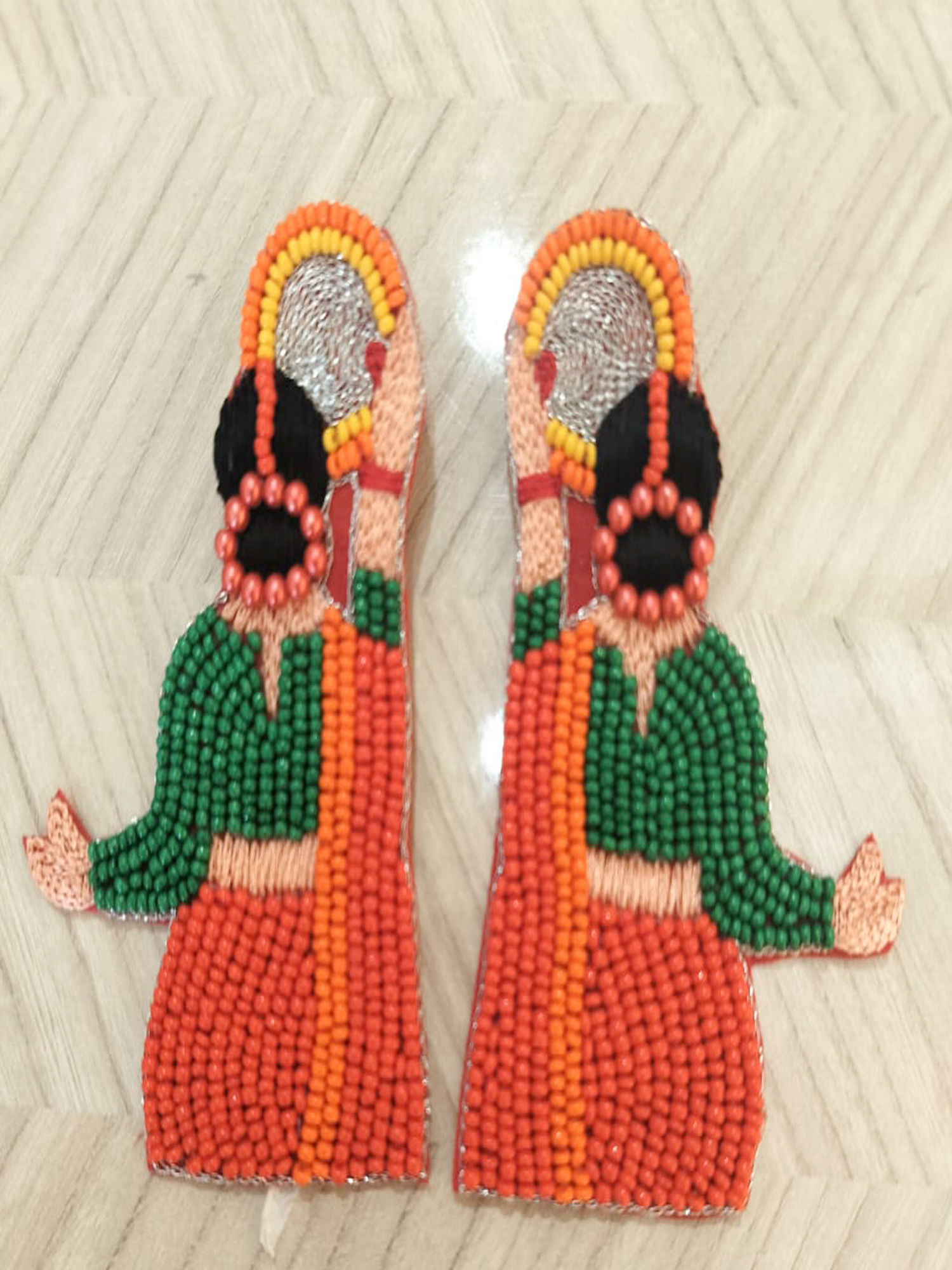 Eye-Catching Embroidered Fashion Earrings