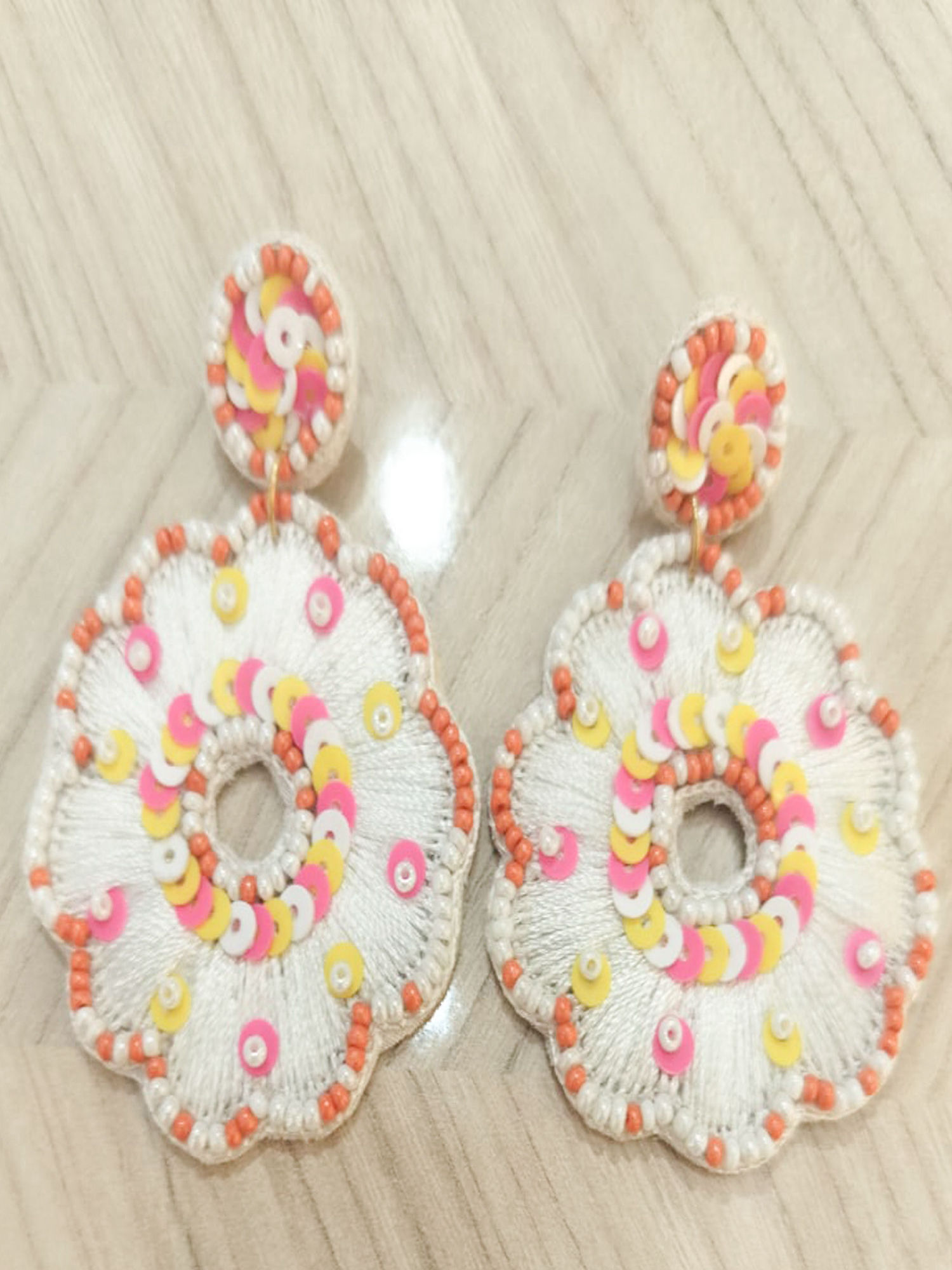 Bohemian-Style Embellished Earrings