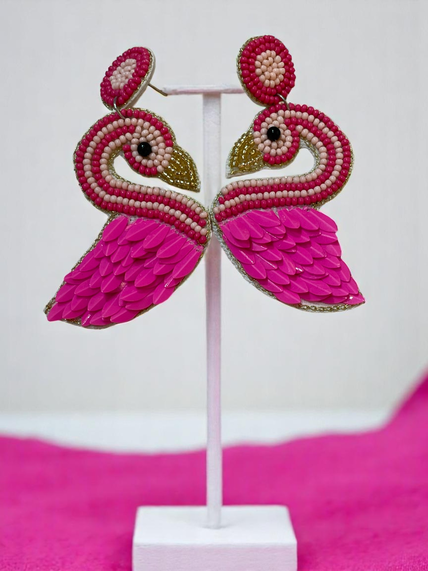Graceful Unique Flamingo-Themed Earrings