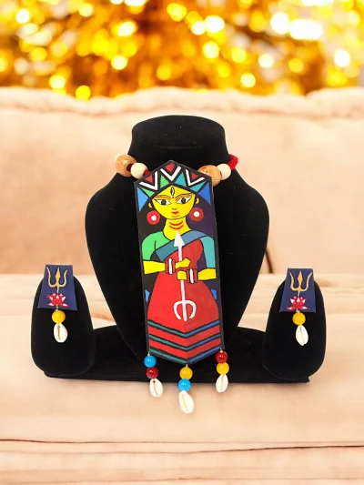 Handcrafted Devi Art Tribal Necklace Set
